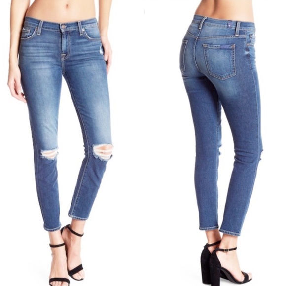7FAM 7 For All Mankind Roxanne Skinny Ankle Jeans 29 - Picture 1 of 10